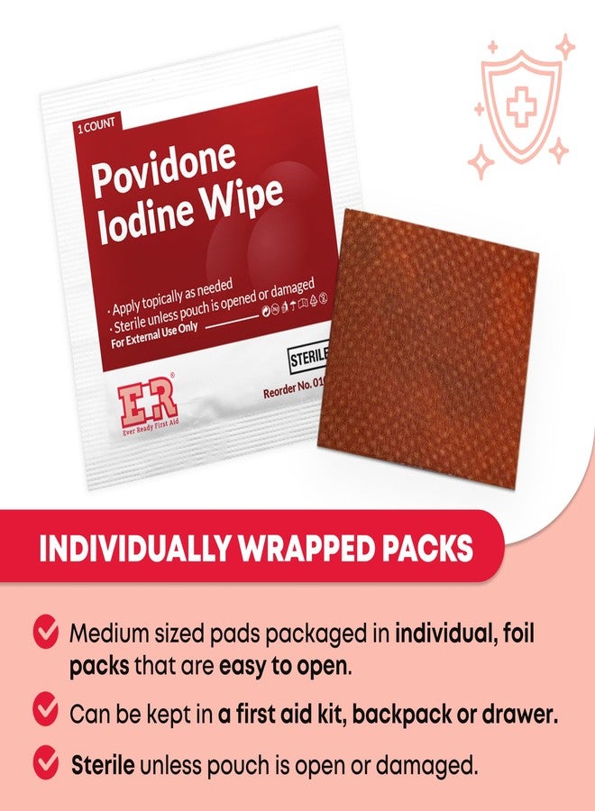 Ever Ready First Aid Povidone Iodine Wipes – 100 Count - Image 4